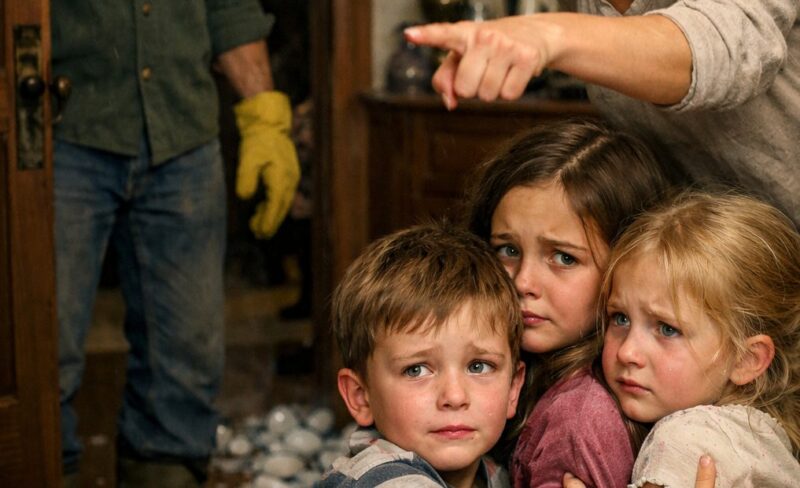 Er hörte seltsame Geräusche und stürmte ins Haus – was er zwischen seiner Frau und den Kindern entdeckte, schockierte alle