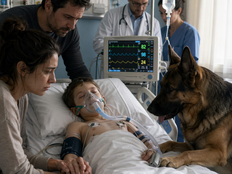 Die Ärzte hatten die Familie darauf vorbereitet, Abschied zu nehmen – bis der Hund des Jungen die Intensivstation betrat und etwas völlig Unerwartetes geschah…