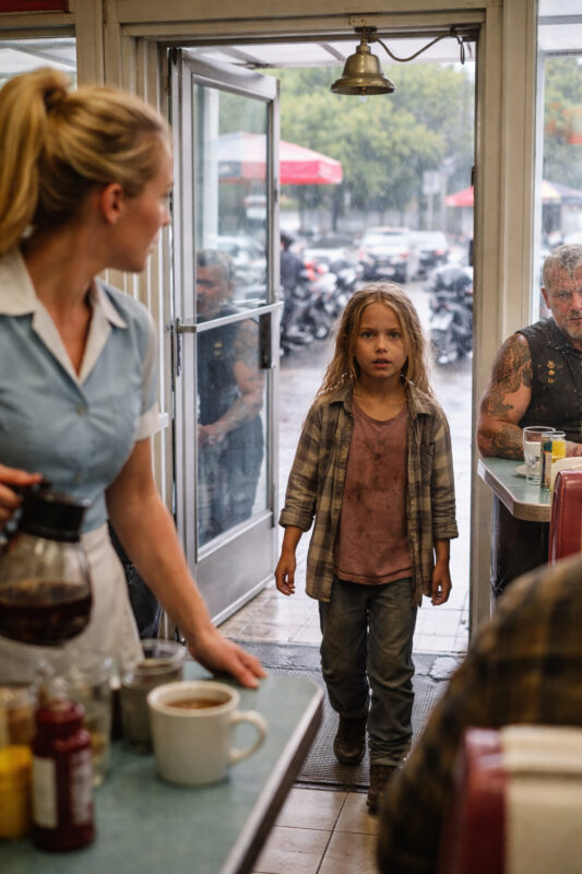 Ein kleines Mädchen tritt durch die Tür einer Biker-Bar, und innerhalb weniger Sekunden reicht ein längst vergessener Name aus, um die Ruhe zu zerstören und Männer erzittern zu lassen – Männer, die sonst vor nichts Angst haben