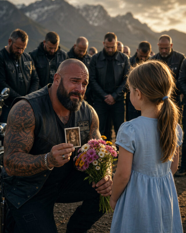 Ein kleines Mädchen schenkt einem gefürchteten Biker Blumen… ohne zu wissen, dass sie damit eine zerbrochene Vergangenheit weckt und einen Sturm aus Wut, Tränen und unerwarteter Rache auslöst