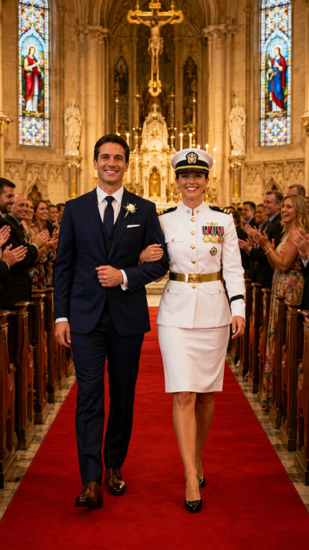 Sie haben meine Hochzeitskleider zerrissen, um mich zu demütigen… Doch meine Antwort war kein Wutausbruch… sondern eine weiße Uniform, geschmückt mit zwei goldenen Sternen