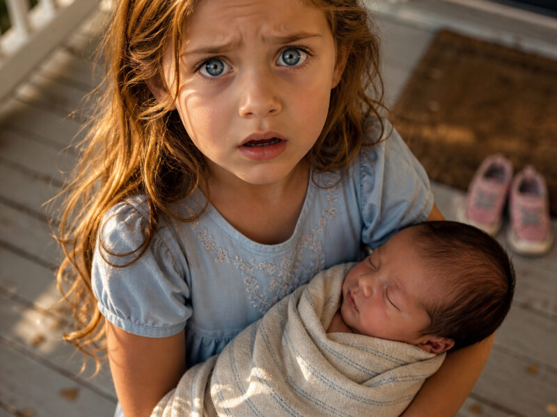 Meine 8-jährige Tochter hat ein Neugeborenes in der Nähe unserer Scheune gefunden — als mein Mann sagte: „Wer könnte so etwas tun?“, sah sie ihm direkt in die Augen und sagte: „Papa… ich habe dich gesehen“