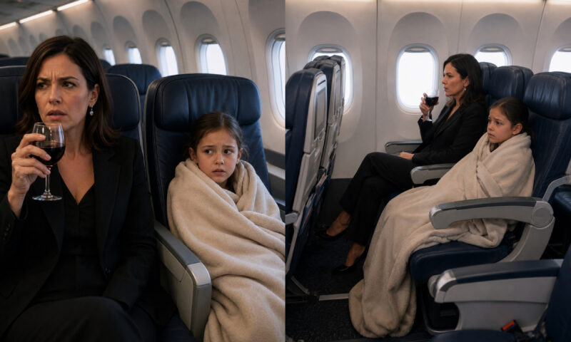 Mein Herz brach in dem Moment, als sich ein 6-jähriges Mädchen, zitternd vor Kälte, an meine Uniform klammerte – an Bord von Flug 402 nach Dallas