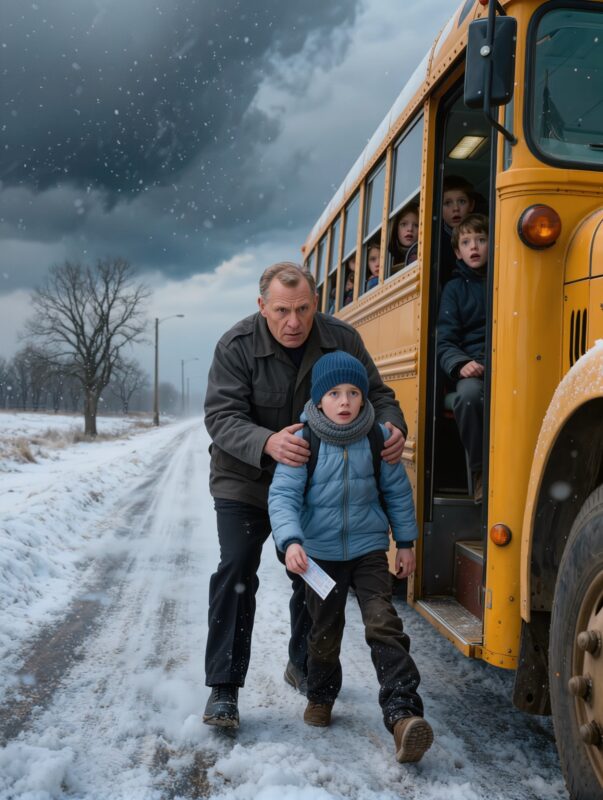 Ein elfjähriger Junge wurde wegen eines alten Fahrscheins aus dem Bus geworfen und musste sechs Kilometer durch den Schnee nach Hause laufen ... Was ihm an diesem Tag passierte, schockierte die ganze Nachbarschaft