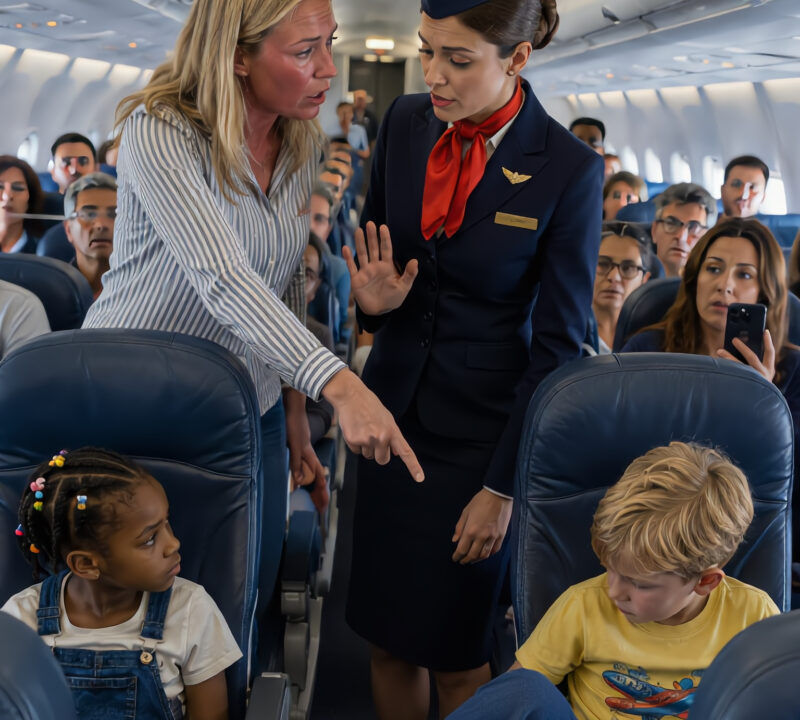 An Bord des Flugzeugs trat ein junger weißer Junge immer wieder gegen den Sitz eines schwarzen Mädchens. Nach mehreren Minuten schritt schließlich eine Flugbegleiterin ein und bat ihn, damit aufzuhören ... Doch die Reaktion seiner Mutter schockierte die gesamte Kabine