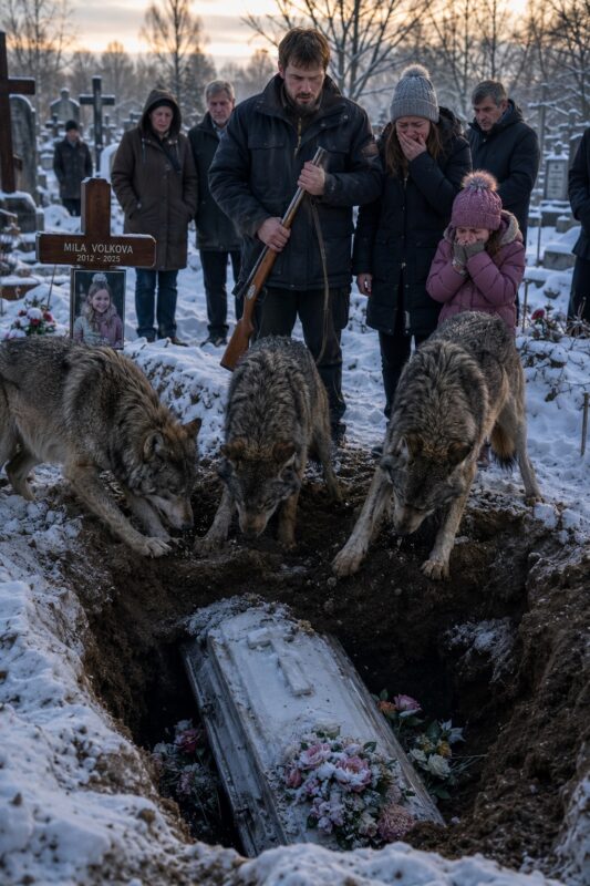 Wölfe gruben das Grab eines Kindes vor den Augen seiner Familie aus... Was sie darin entdeckten, schockierte alle!