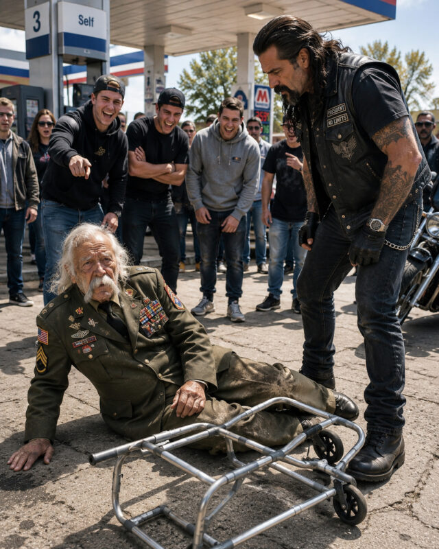 Die Schläger kamen näher und machten sich vor allen über einen 78-jährigen Kriegsveteranen lustig... Doch als ein Biker das sah, ging er auf sie zu – und was er dann tat, schockierte alle Anwesenden...