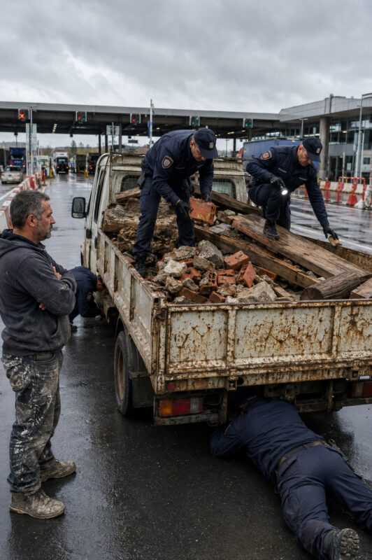 Jeden Tag überquerte ein Mann mit einem alten Lastwagen voller Bauschutt die Grenze. Die Zollbeamten durchsuchten seine Ladung systematisch, weil sie überzeugt waren, dass er Schmuggelware transportierte… Doch als die Wahrheit schließlich ans Licht kam, blieb allen die Sprache weg