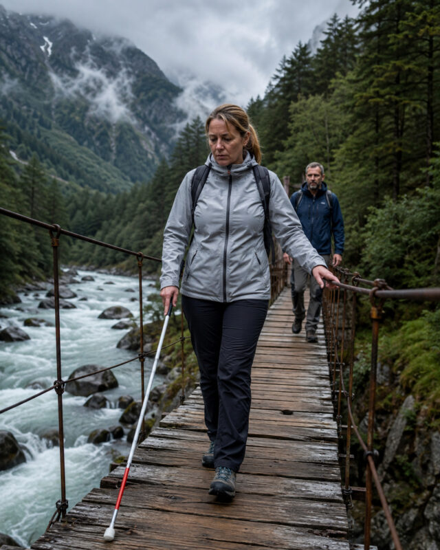 Der Ehemann dachte, niemand würde ihn sehen, als er seine blinde Frau in den Fluss stieß … Doch wenige Minuten später klingelte sein Handy in seiner Tasche, und eine einzige Nachricht ließ ihn erbleichen