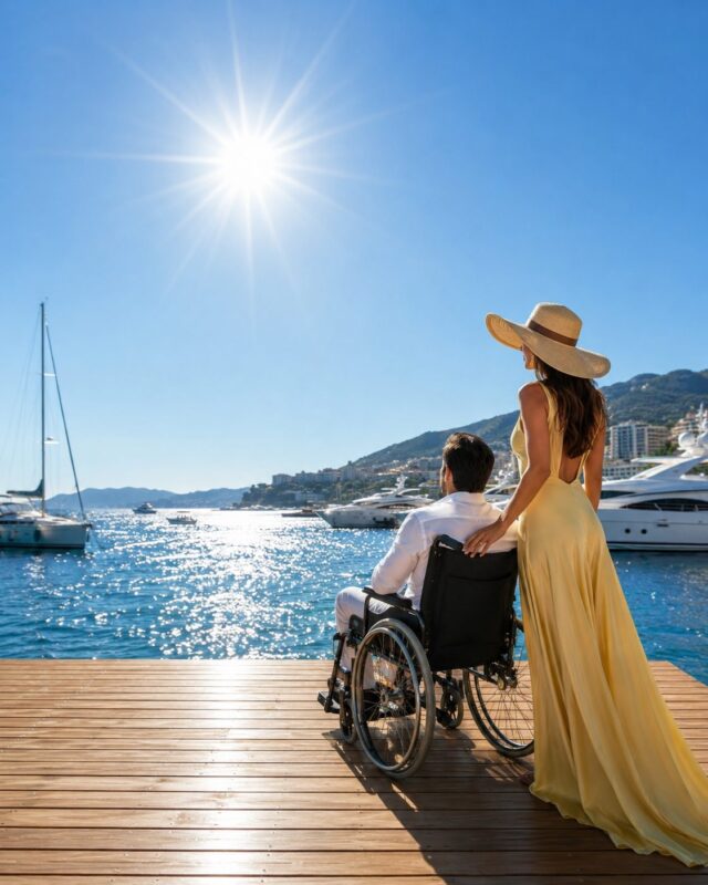 „Ich bin es leid, eine Luxus-Krankenschwester zu sein …“ Diese Worte hallten noch immer in der warmen Brise der Riviera nach, als ihre Hände meinen Rollstuhl mit aller Gewalt ins Leere stießen