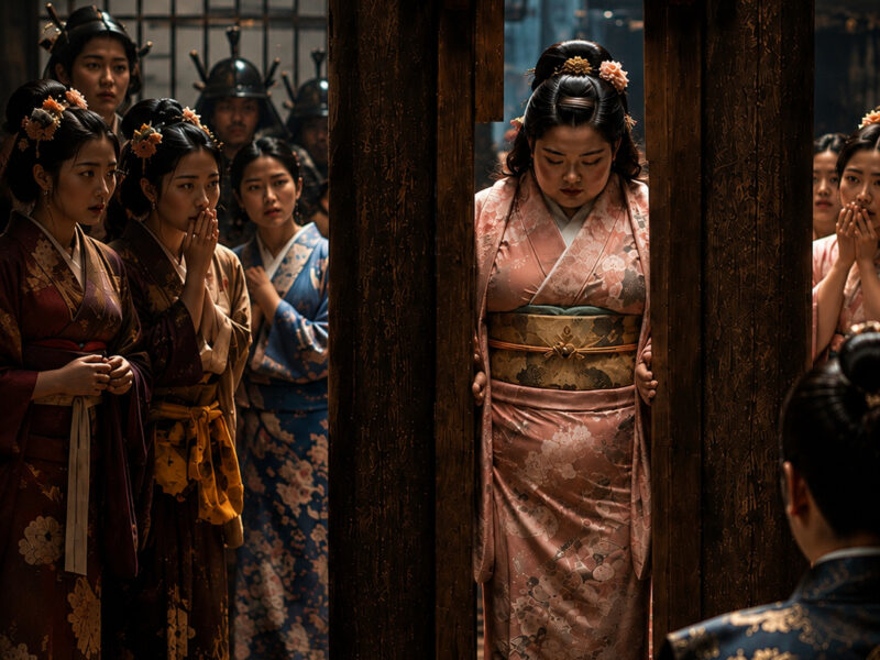 5 Jahre lang ließ der Erbe eines mächtigen Samurai-Clans jede junge Frau durch eine geheimnisvolle, extrem schmale Tür gehen … Doch als die Frau, über die sich alle lustig machten, vor der Tür stand, ahnte niemand, was als Nächstes geschehen würde …