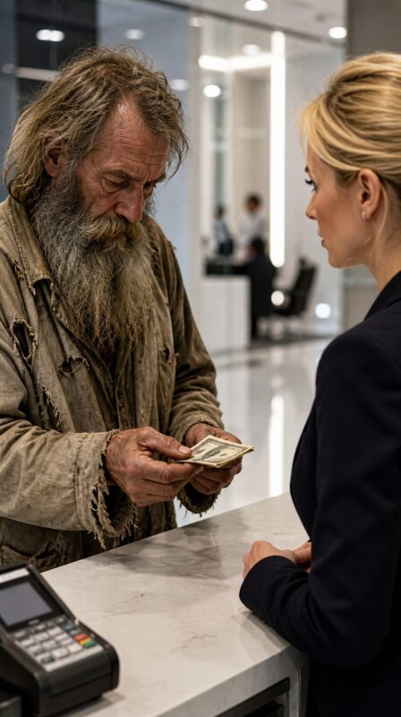 She mocked an old man who couldn’t afford his haircut… but the shocking surprise waiting for her would soon make her regret every word she said…