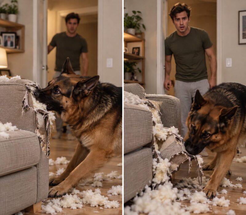 Rex hatte noch nie ein Möbelstück zerstört ... Doch an diesem Tag zerfetzte er das Sofa so lange, bis Thomas etwas entdeckte, das darin versteckt war ...
