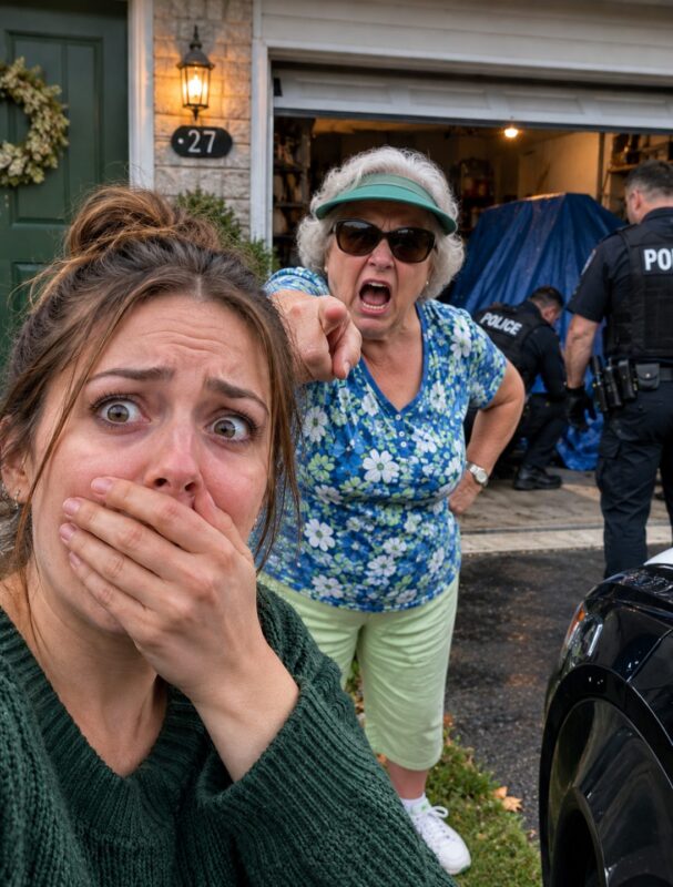Meine Nachbarin meldete mich bei der Hausverwaltung, weil ich meine Haustür dunkelgrün gestrichen hatte... Ein paar Tage später sah sich ein Polizist die Aufnahmen meiner Überwachungskamera an, als er plötzlich nur einen einzigen Satz zu mir sagte: „Stoppen Sie das Video sofort! Was ist in ihrer Garage?“