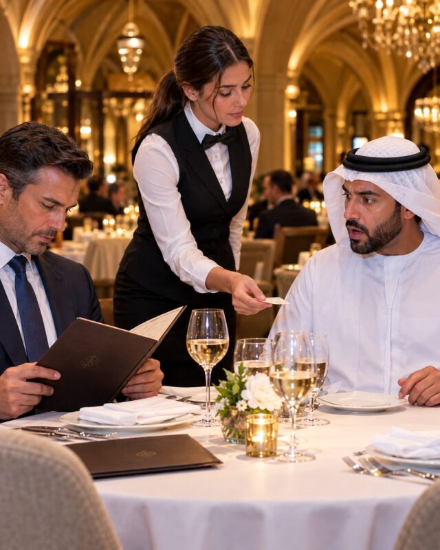 Eine Kellnerin überreichte einem reichen Gast eine versteckte Nachricht... Doch als er ein altes Foto entdeckte, wurde er vor den Augen des gesamten Restaurants kreidebleich ...