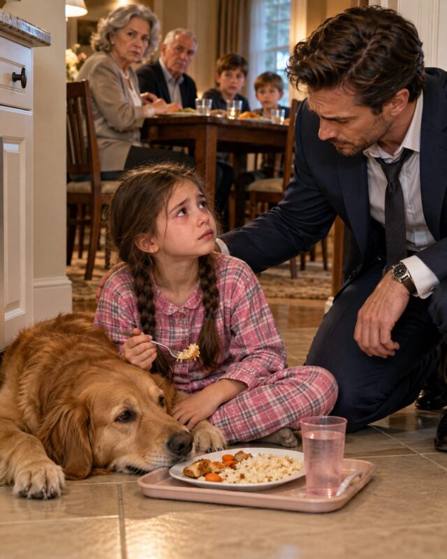 Ich kam früher als erwartet nach Hause und fand meine 10-jährige Tochter auf dem Küchenboden beim Abendessen, direkt neben unserem Hund … Doch was meine Mutter vor mir verheimlichte, war noch viel schlimmer