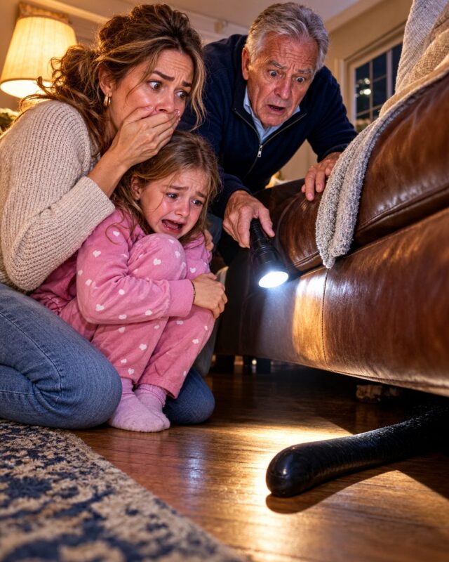 Um drei Uhr morgens schrie meine Tochter, dass sich eine Schlange unter dem Sofa versteckte... Als wir es zur Seite schoben, wurde unser Nachbar kreidebleich und brüllte: „Ruft die Polizei!“